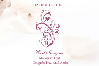 Sweetheart Monograms: Fonts for Custom Gifts