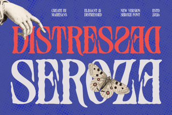 Distressed Seroze Font for Rustic Design Projects